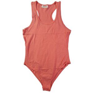 Zenana Womens Racerback Blush Tank Bodysuit Medium Stretchy & Comfortable NEW